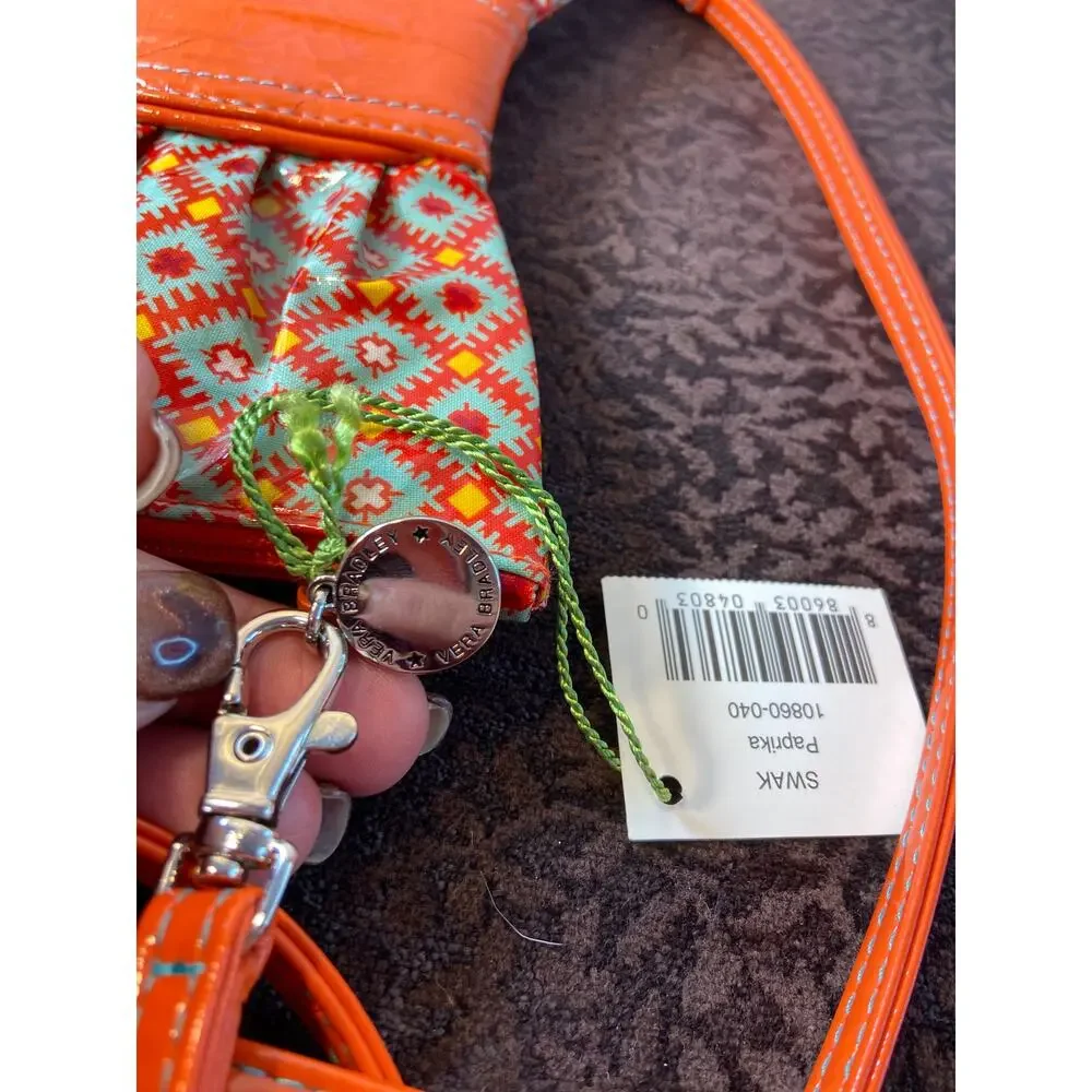 Vera Bradley SWAK(sealed‎ with a kiss) paprika bow tie crossbody Purse